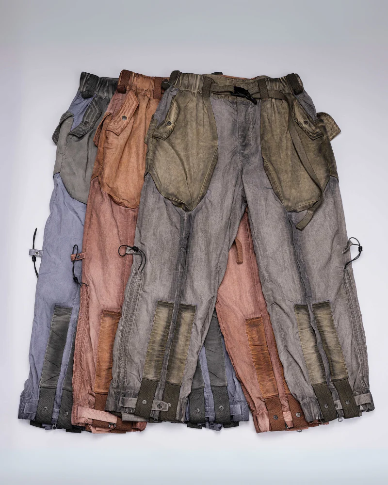 Wasteland Wear Dirty Dyed Cargo Zipper Pants - Image 13