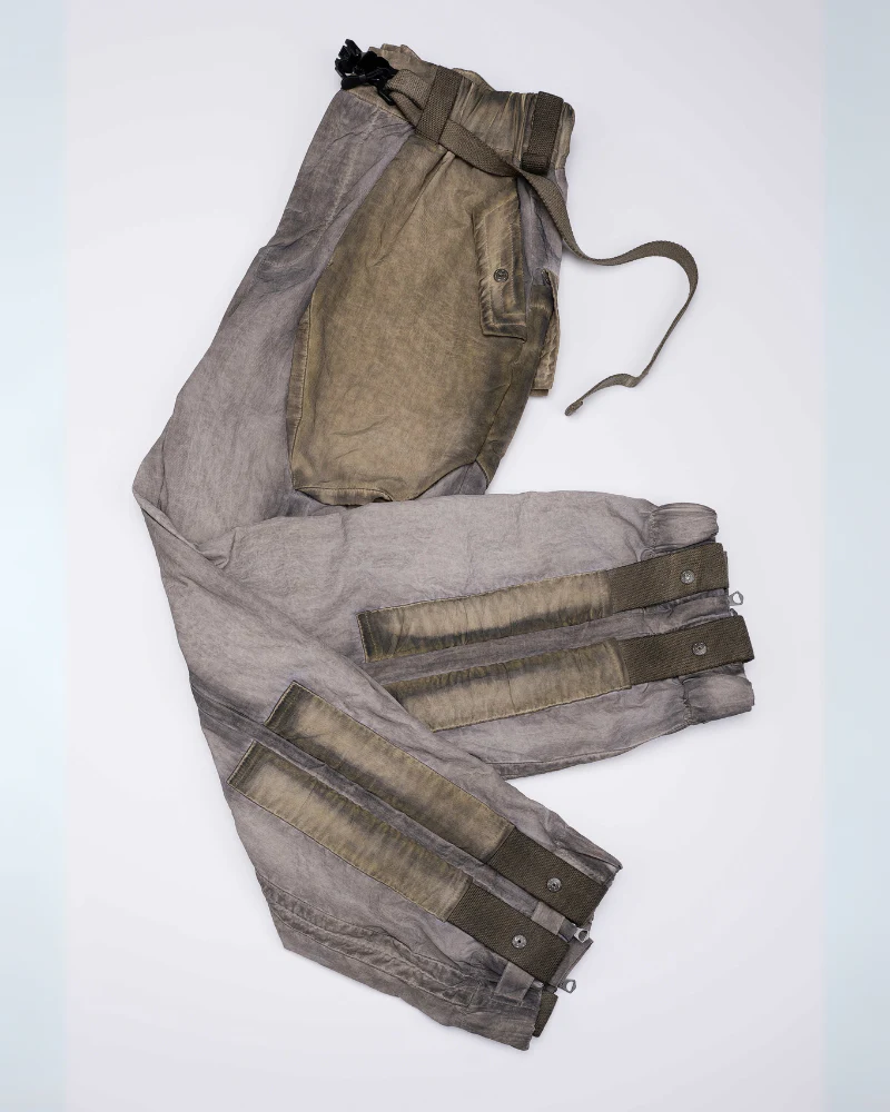 Wasteland Wear Dirty Dyed Cargo Zipper Pants - Image 14