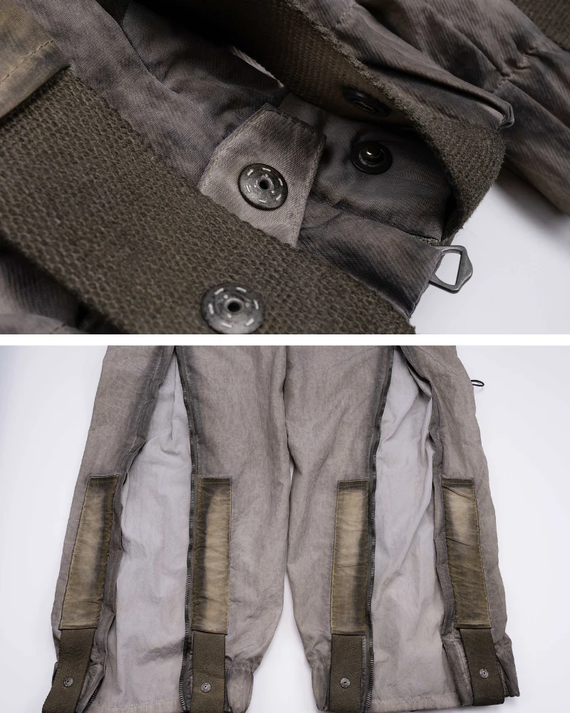 Wasteland Wear Dirty Dyed Cargo Zipper Pants - Image 16