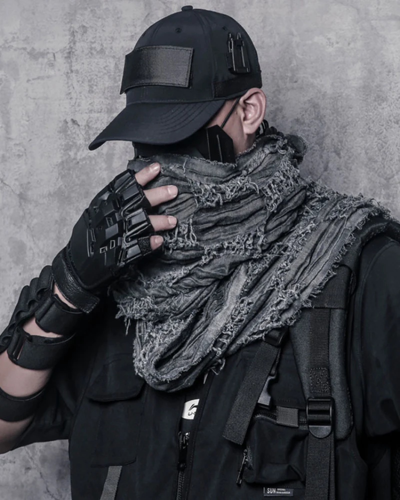Wasteland Wear Distressed Tactical Shawl Scarf - Image 8