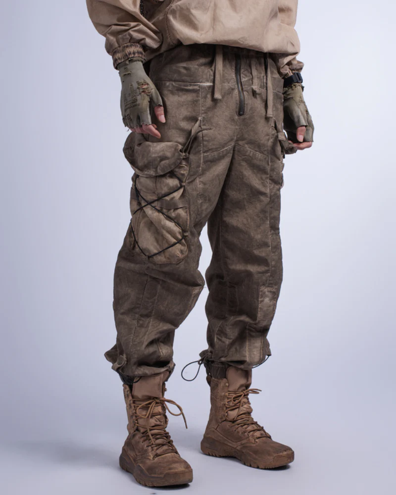 Wasteland Wear Distressed Washed Outdoor Cargo Pants - Image 10