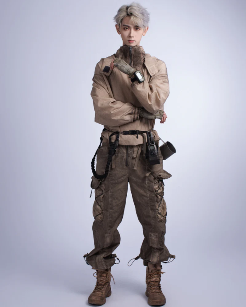 Wasteland Wear Distressed Washed Outdoor Cargo Pants - Image 11