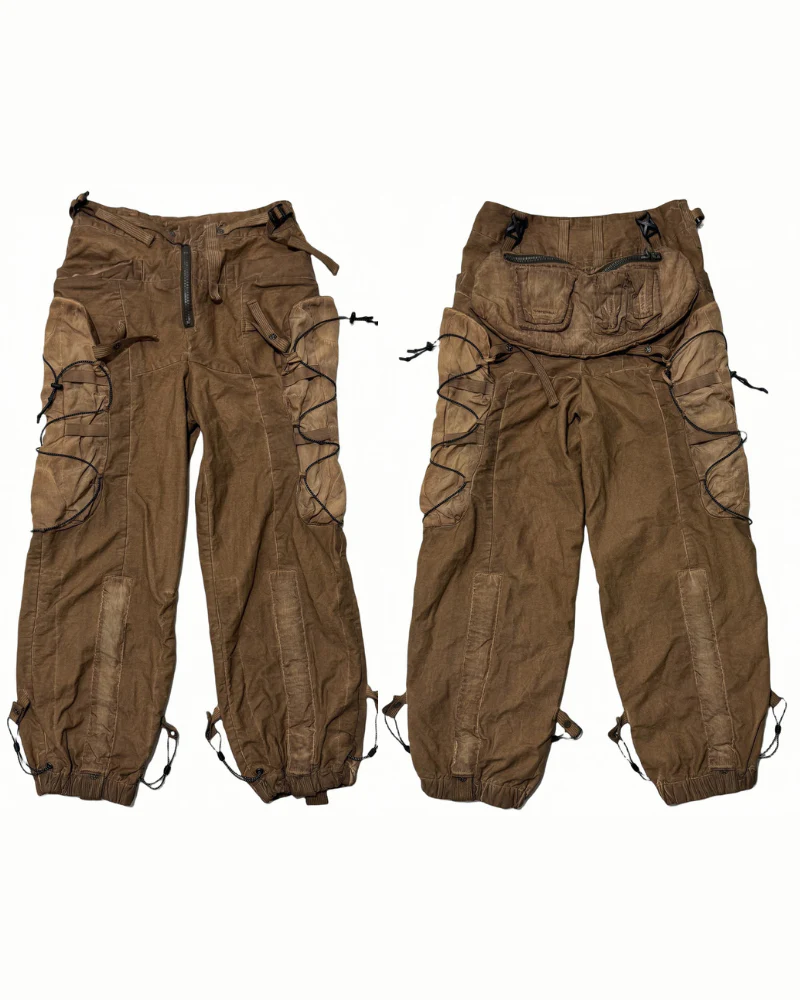 Wasteland Wear Distressed Washed Outdoor Cargo Pants - Image 12