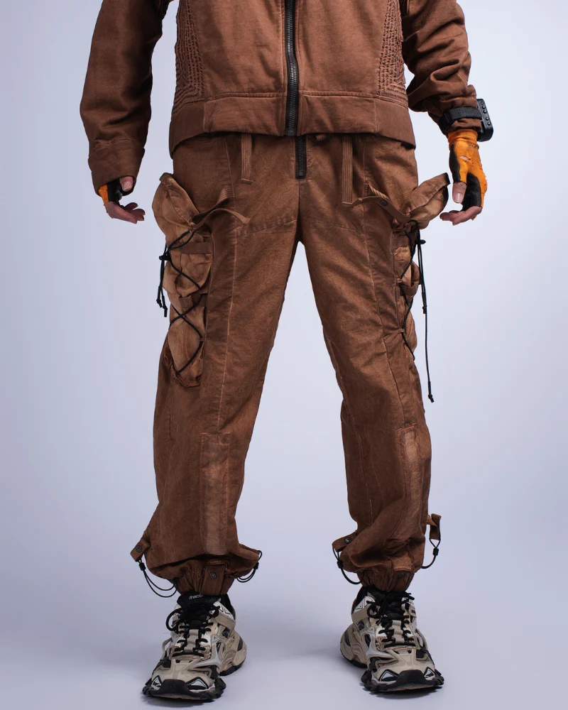 Wasteland Wear Distressed Washed Outdoor Cargo Pants - Image 13