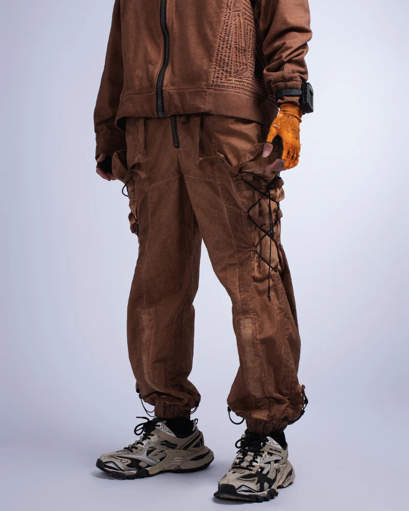 Wasteland Wear Distressed Washed Outdoor Cargo Pants - Image 14