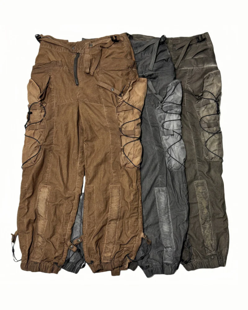 Wasteland Wear Distressed Washed Outdoor Cargo Pants - Image 16
