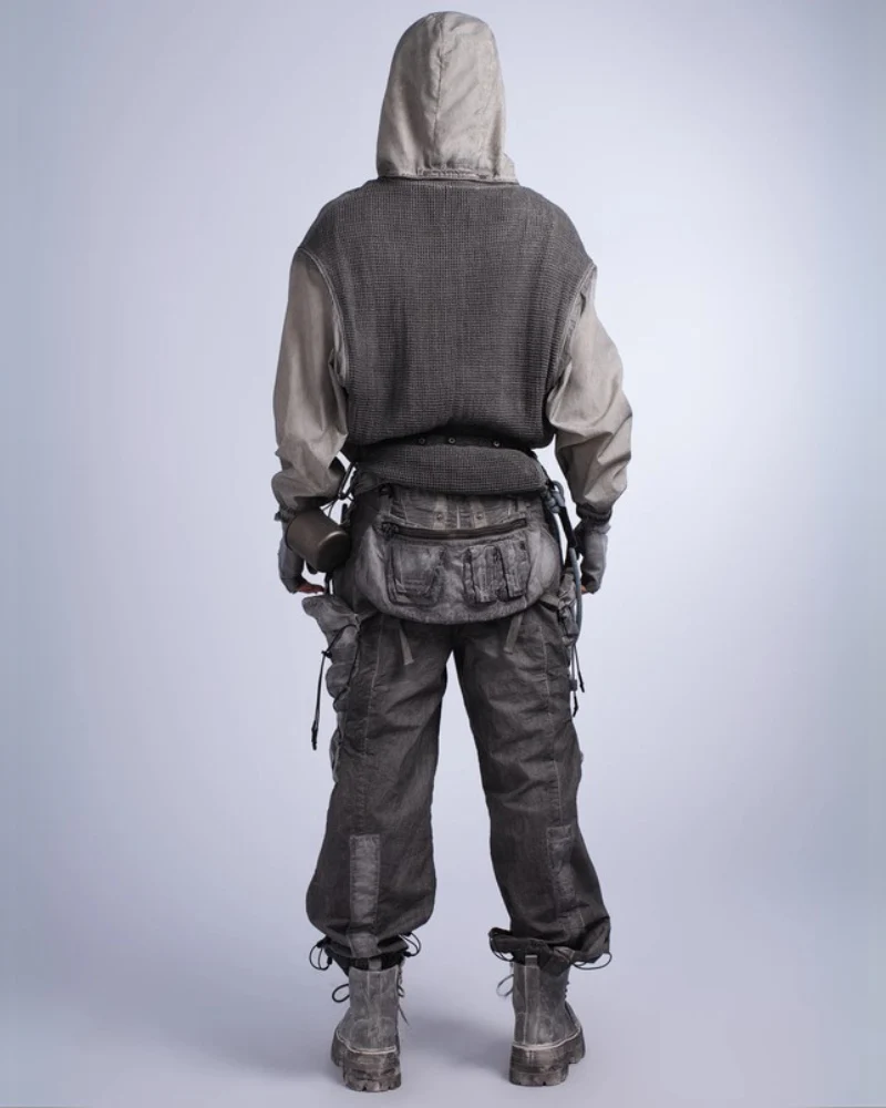 Wasteland Wear Distressed Washed Outdoor Cargo Pants - Image 7