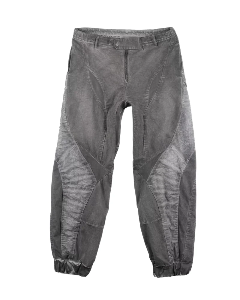 Wasteland Wear Distressed Washed Patchwork Slim Cargo Pants - Image 2