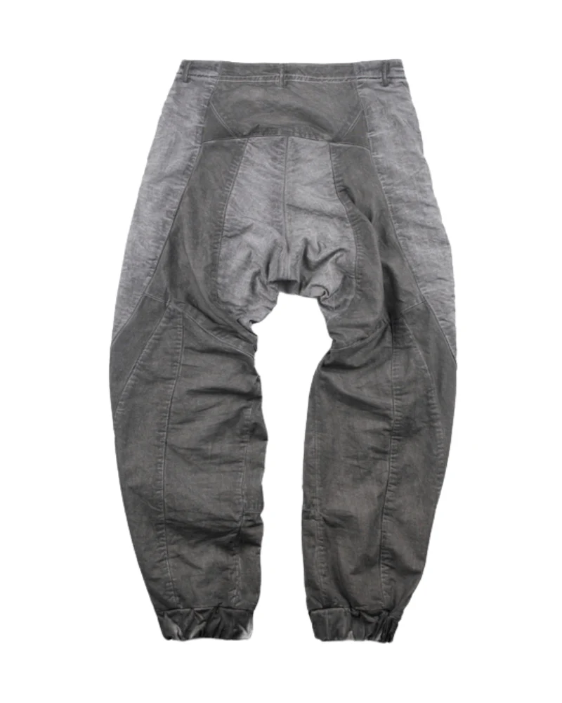 Wasteland Wear Distressed Washed Patchwork Slim Cargo Pants - Image 3