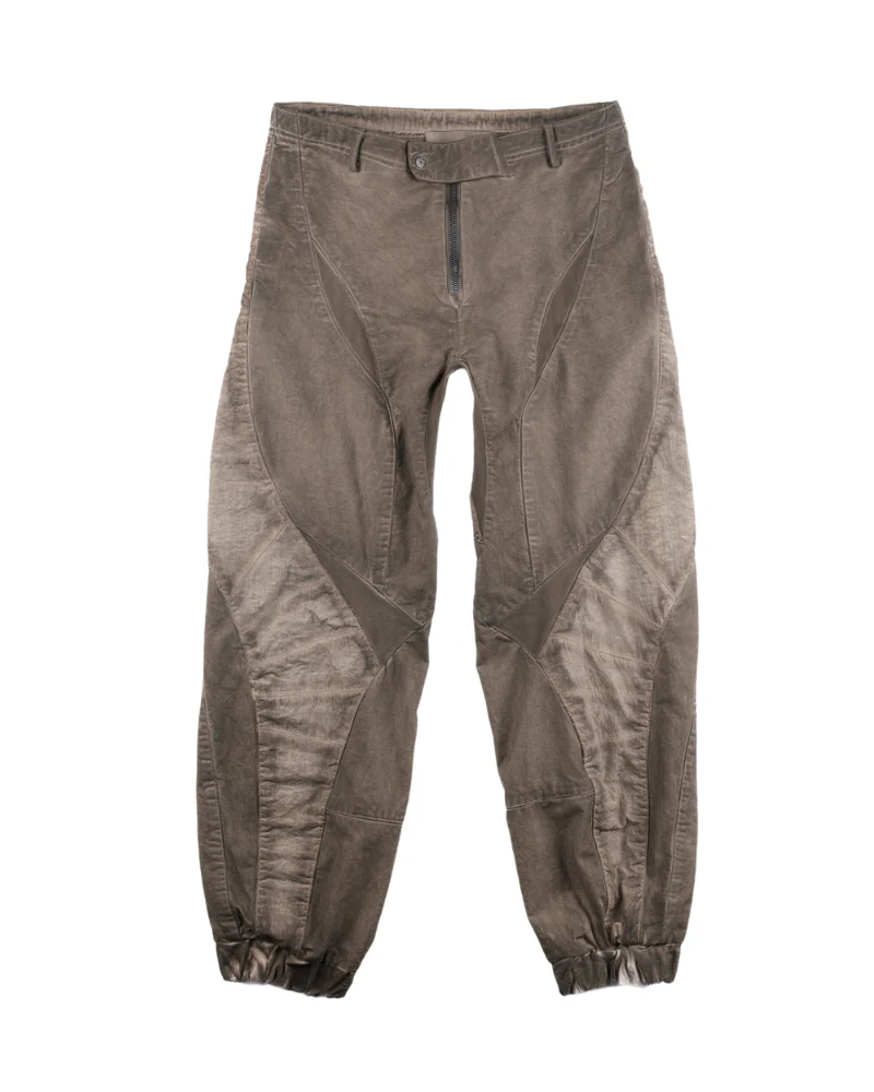 Wasteland Wear Distressed Washed Patchwork Slim Cargo Pants - Image 8