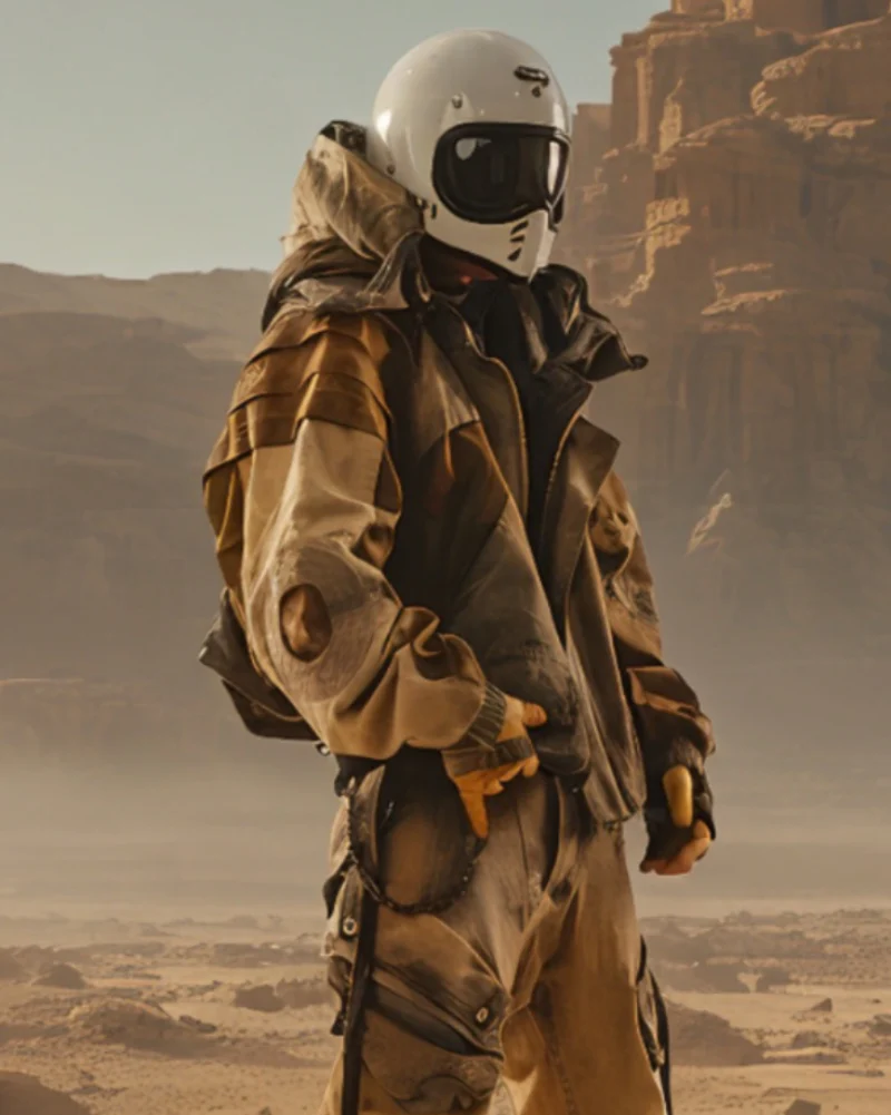 Wasteland Wear Functional Bat Sleeve Washed Jacket - Image 2