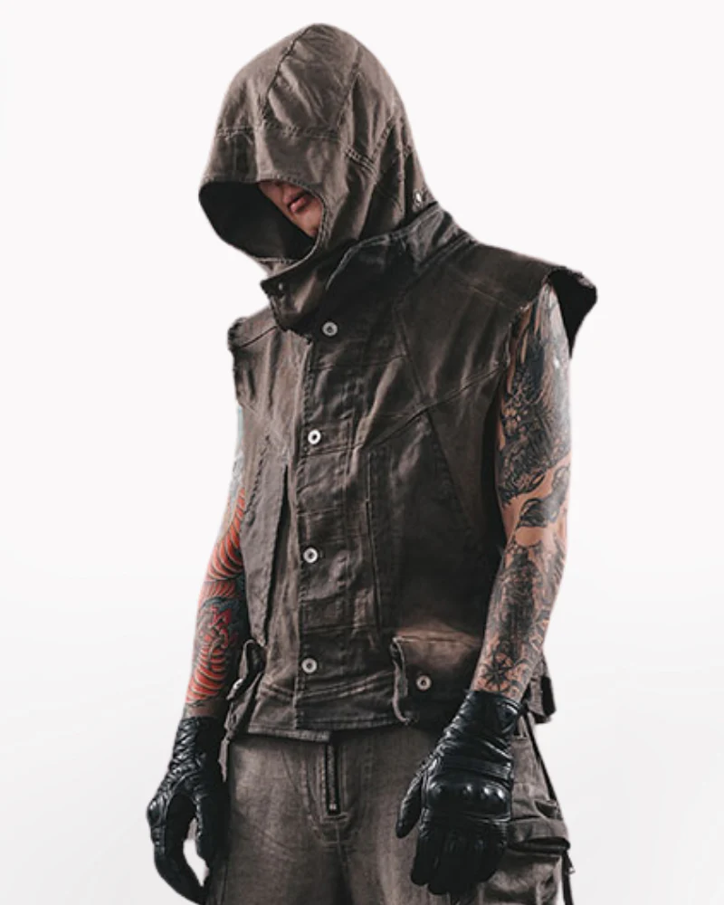 Wasteland Wear Geometric Cut Vest