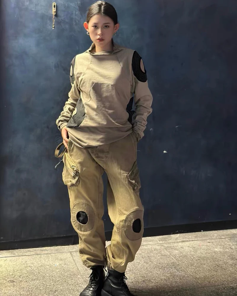 Wasteland Wear Mech Multi-Pocket Washed Distressed Casual Pants - Image 19