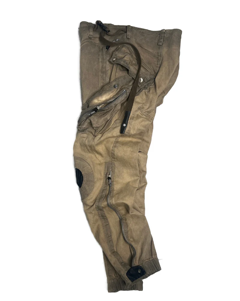 Wasteland Wear Mech Multi-Pocket Washed Distressed Casual Pants - Image 8