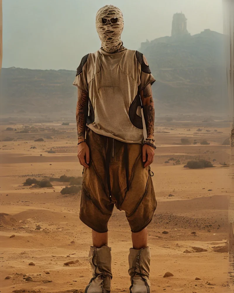 Wasteland Wear Washed Distressed Cotton T-Shirt - Image 11