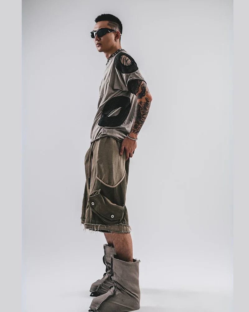 Wasteland Wear Washed Distressed Cotton T-Shirt - Image 12