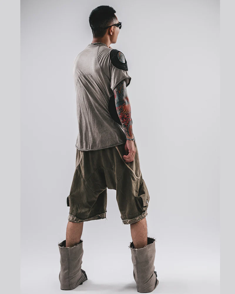 Wasteland Wear Washed Distressed Cotton T-Shirt - Image 13
