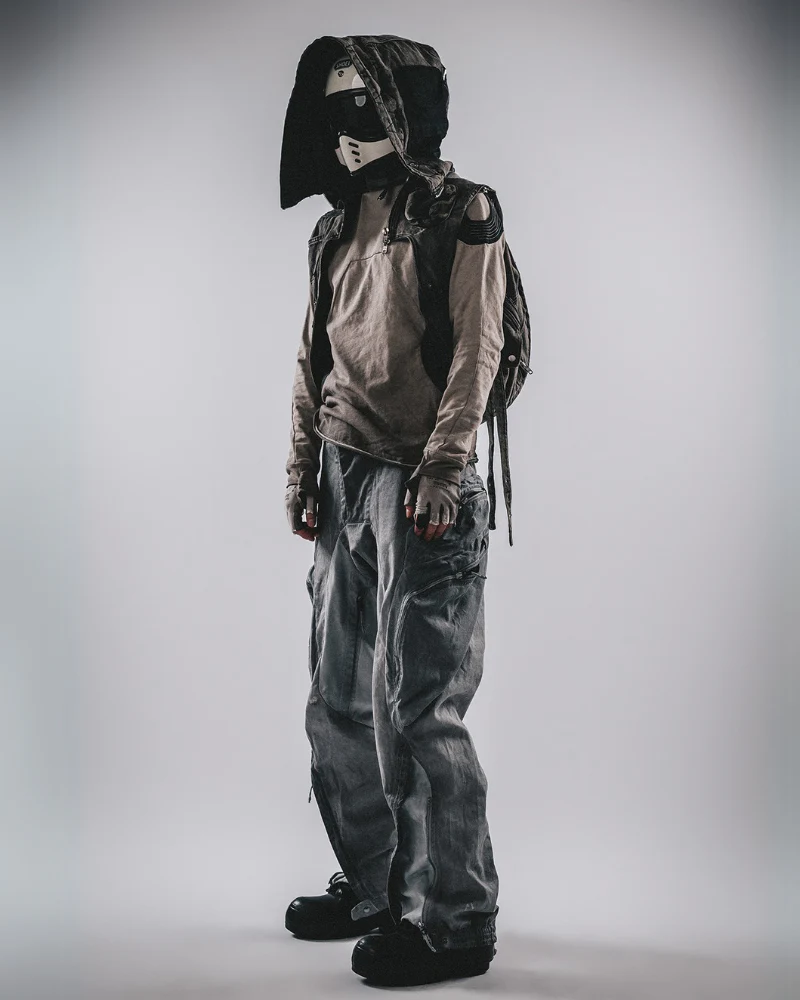 Wasteland Wear Washed Distressed Cotton T-Shirt - Image 6