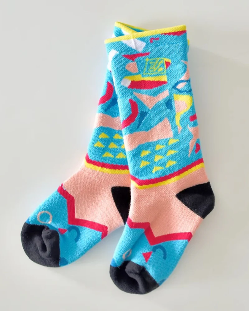 Winter Warm Long Tube High Kids Ski Socks - Image 3