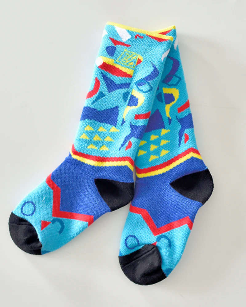 Winter Warm Long Tube High Kids Ski Socks - Image 4