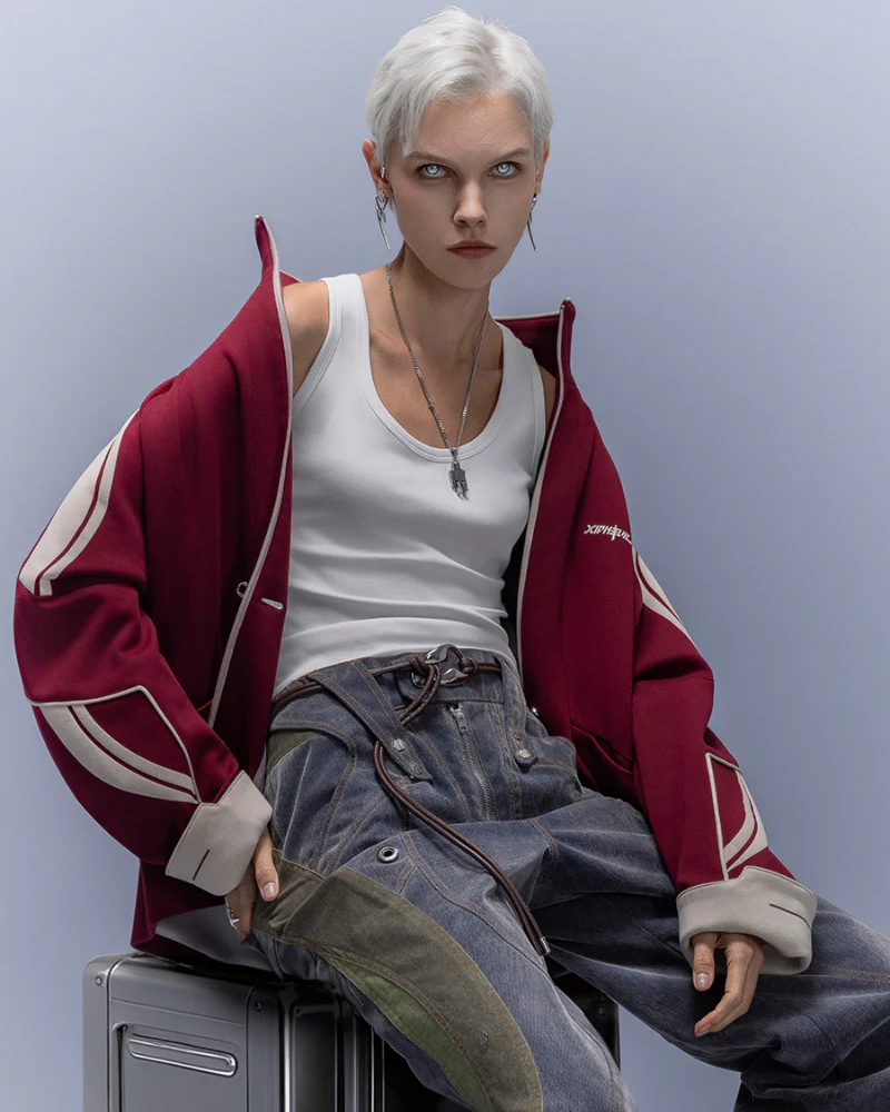 XIPHEVIL Anti-Wrinkle Cyberpunk High-Street Sport Jacket - Image 2