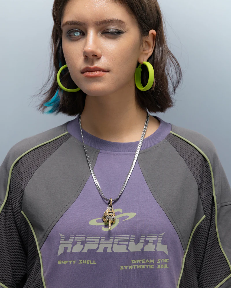 XIPHEVIL Cyberpunk Grid Dreamweave Quick-Dry T-Shirt - Image 12
