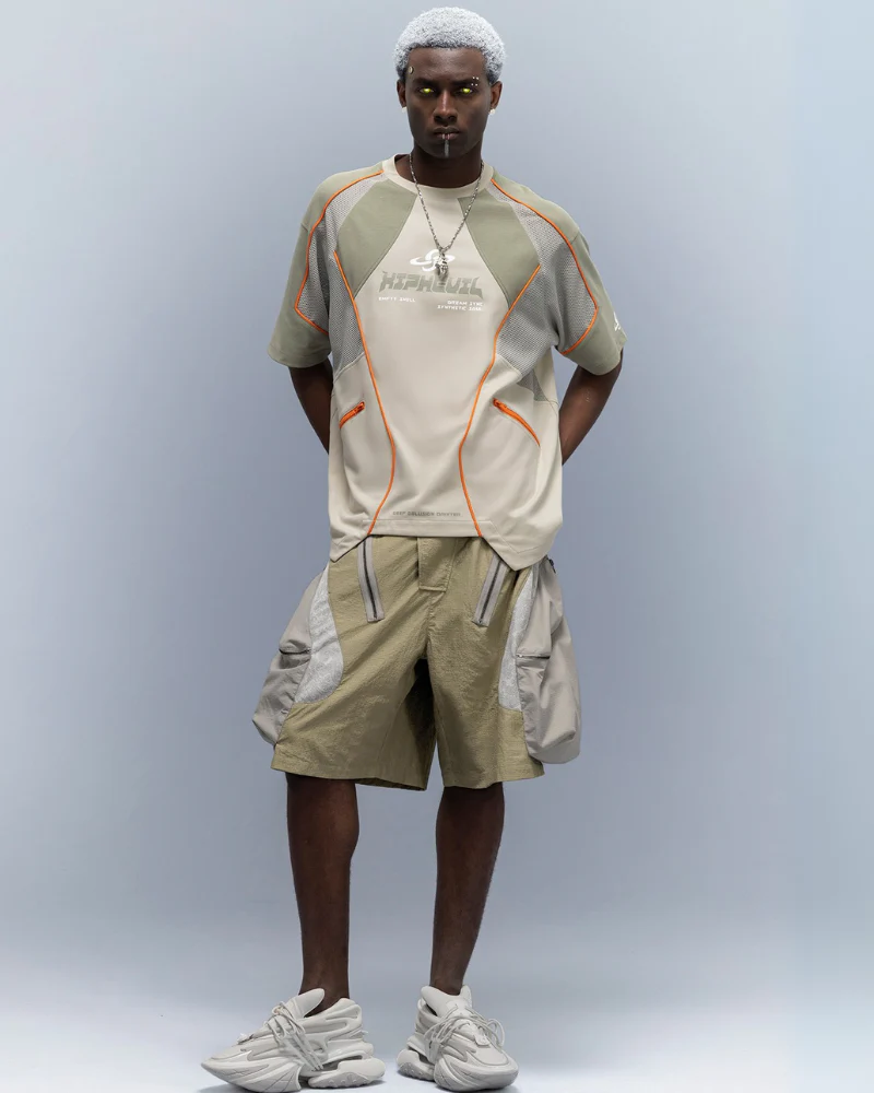 XIPHEVIL Cyberpunk Grid Dreamweave Quick-Dry T-Shirt - Image 4