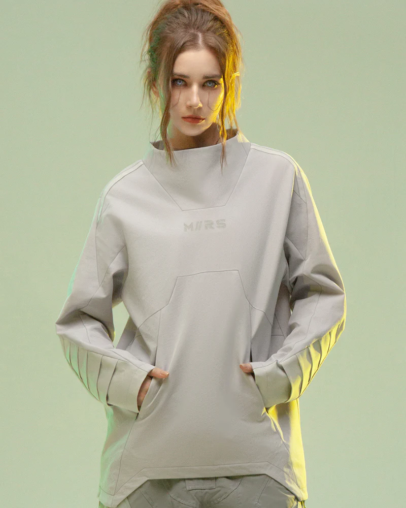 XIPHEVIL Cyberpunk Outfits 3D Cut Dyed Unisex Pullover Jacket - Image 3