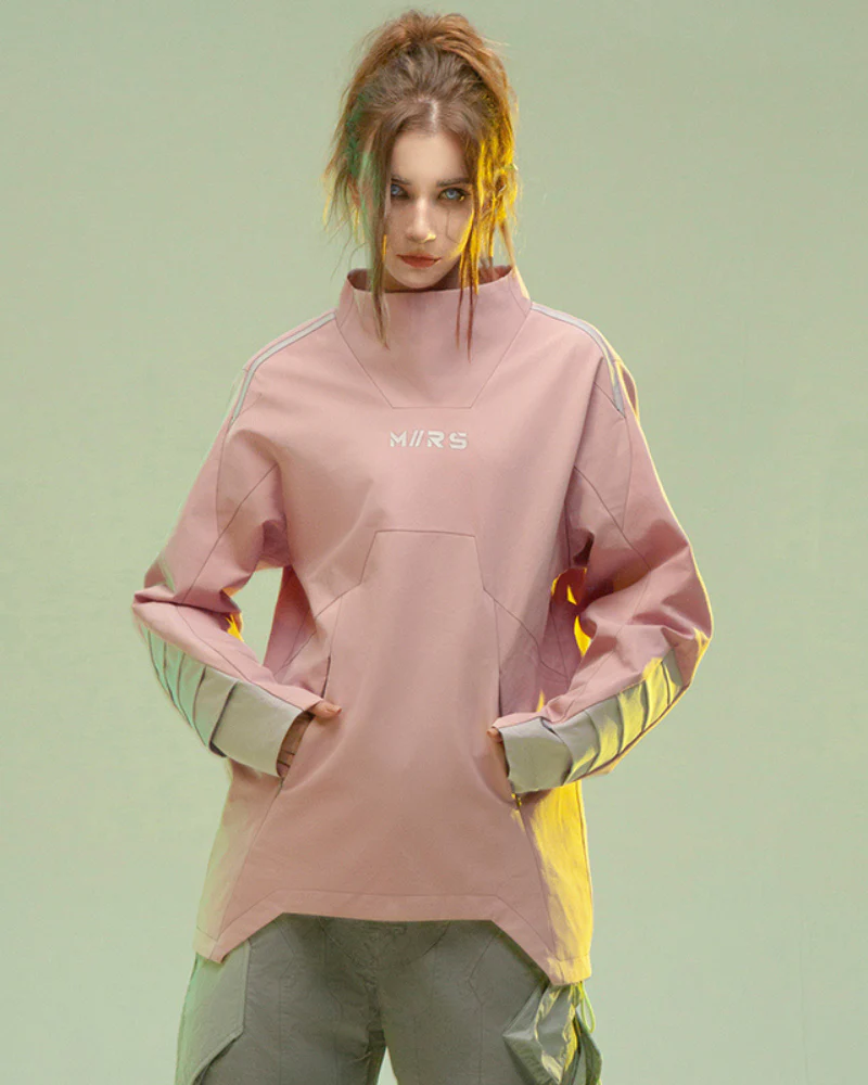 XIPHEVIL Cyberpunk Outfits 3D Cut Dyed Unisex Pullover Jacket - Image 5
