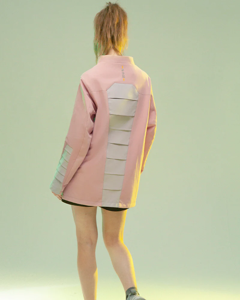 XIPHEVIL Cyberpunk Outfits 3D Cut Dyed Unisex Pullover Jacket - Image 7