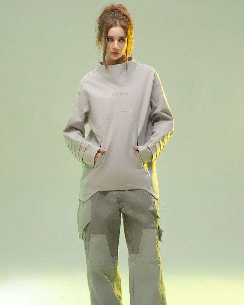 XIPHEVIL Cyberpunk Outfits 3D Cut Dyed Unisex Pullover Jacket - Image 9