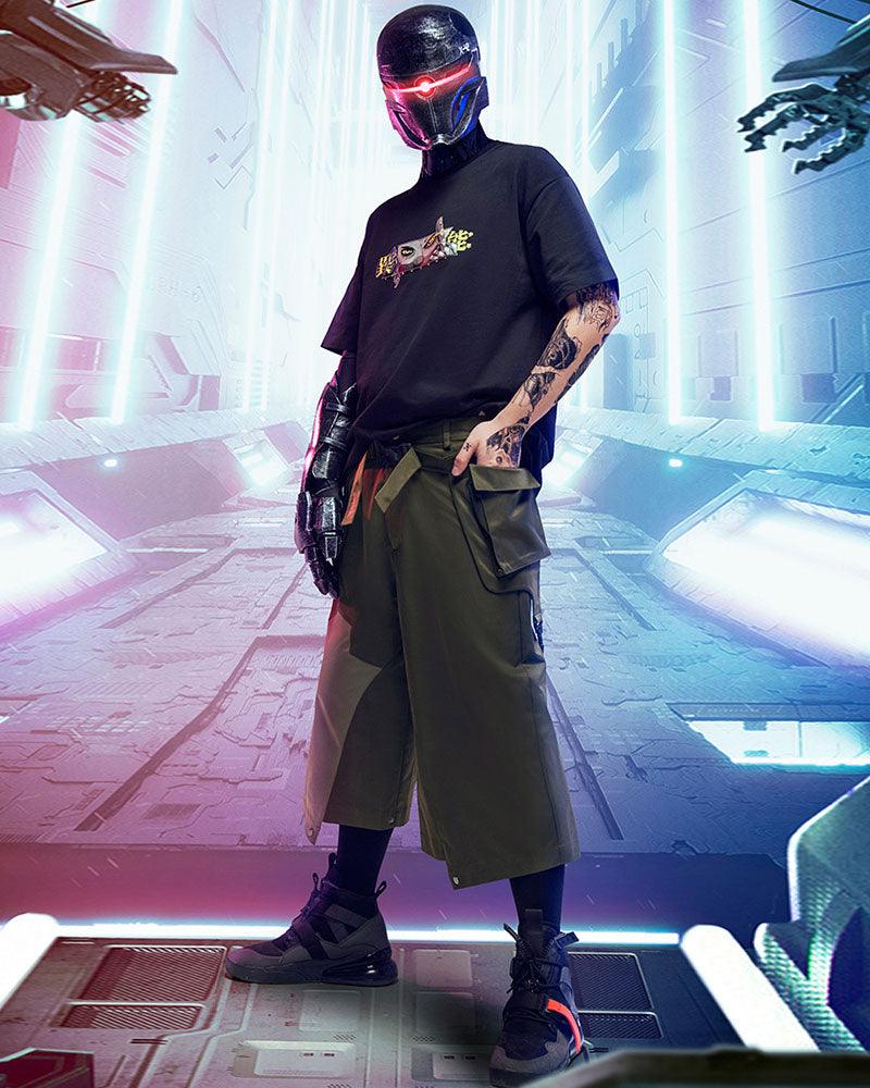 XIPHEVIL Cyberpunk Outfits City Judge Unisex Ninja Pants - Image 10