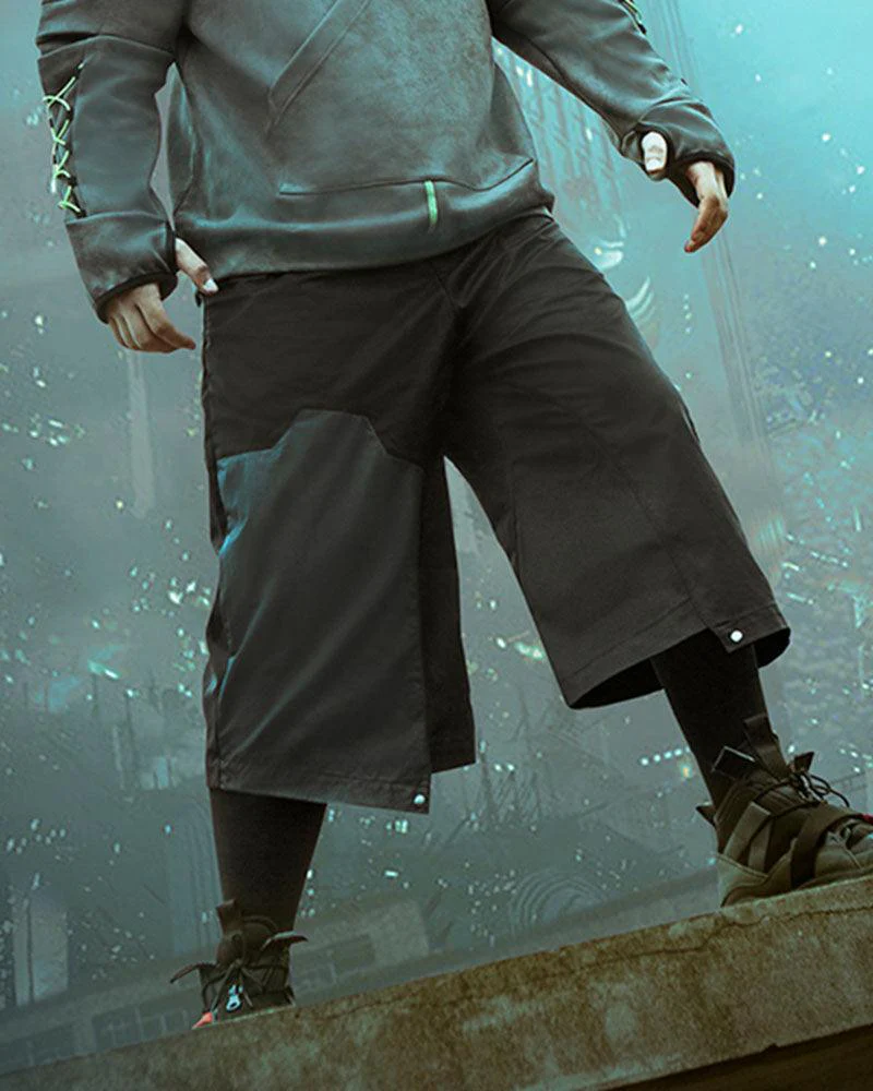 XIPHEVIL Cyberpunk Outfits City Judge Unisex Ninja Pants - Image 11