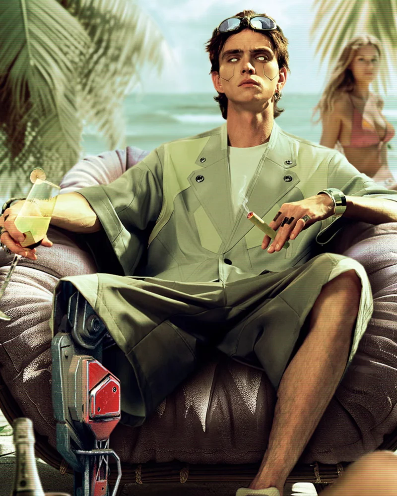 XIPHEVIL Cyberpunk Outfits Demiurge IV Short Sleeve Suit - Image 2