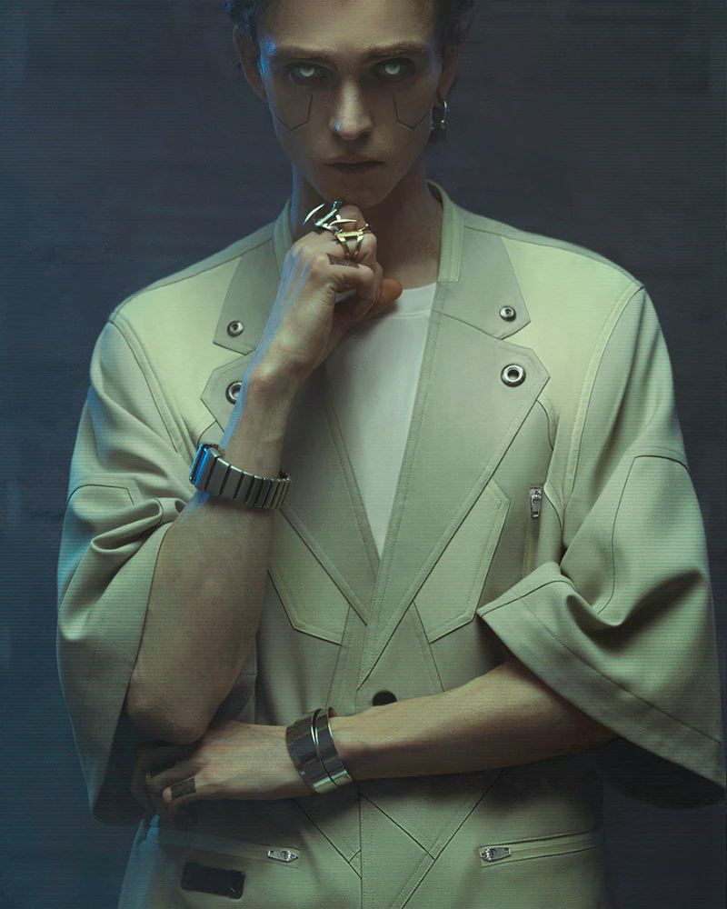 XIPHEVIL Cyberpunk Outfits Demiurge IV Short Sleeve Suit - Image 4