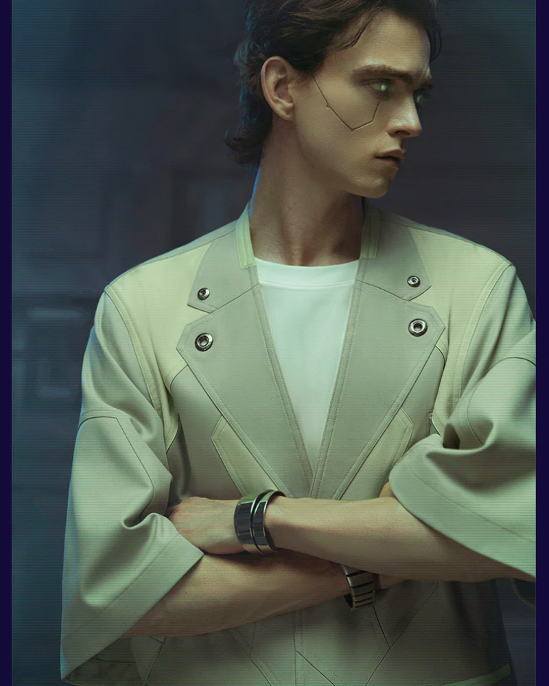 XIPHEVIL Cyberpunk Outfits Demiurge IV Short Sleeve Suit - Image 7