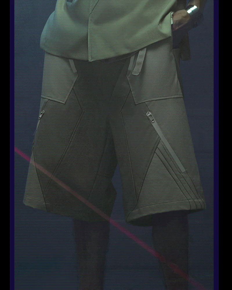 XIPHEVIL Cyberpunk Outfits Demiurge IV Suit Shorts - Image 3
