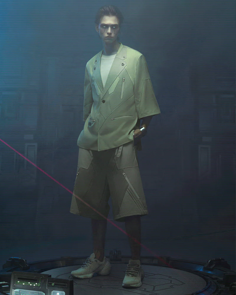 XIPHEVIL Cyberpunk Outfits Demiurge IV Suit Shorts - Image 8