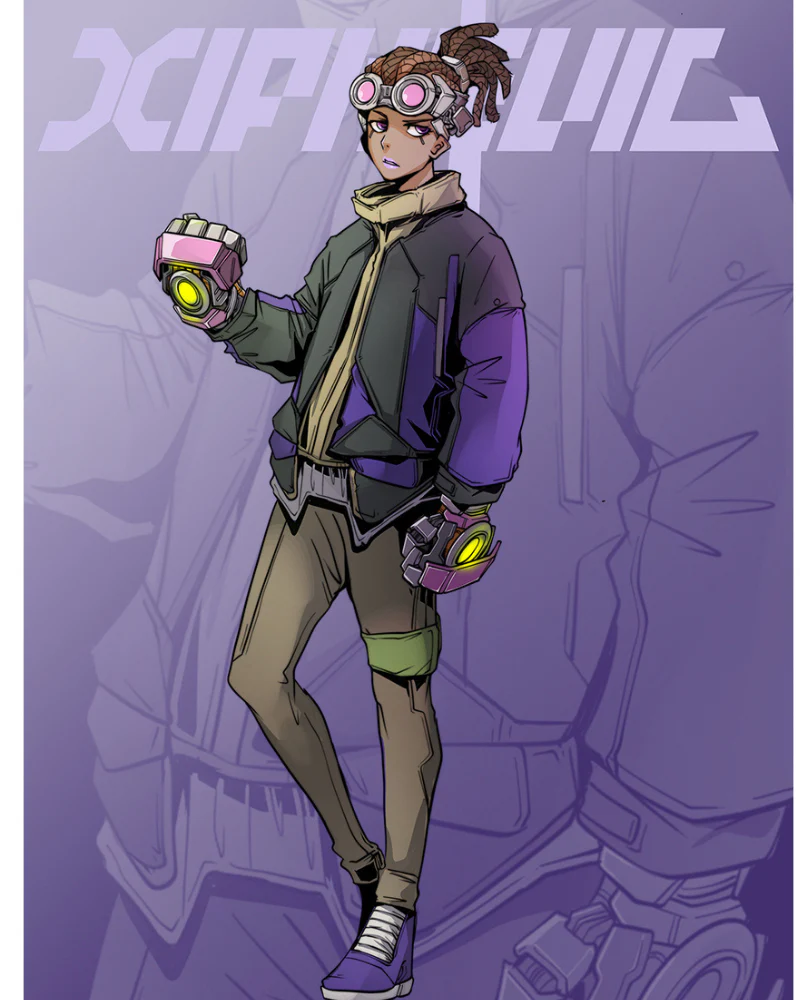 XIPHEVIL Cyberpunk Outfits Exotic Hacker Urban Winter Jacket - Image 3