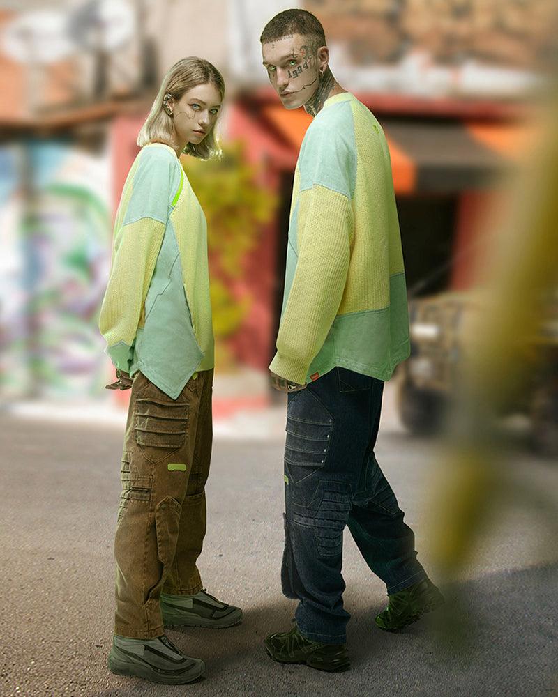 XIPHEVIL Cyberpunk Outfits Heavy Mecha Baggy Unisex Jeans - Image 7