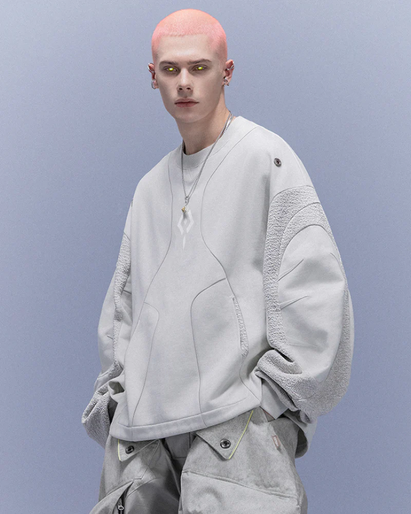 XIPHEVIL Cyberpunk Outfits High-Street Crewneck Sweatshirt - Image 2