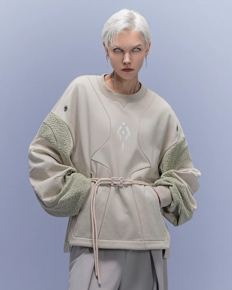 XIPHEVIL Cyberpunk Outfits High-Street Crewneck Sweatshirt - Image 3