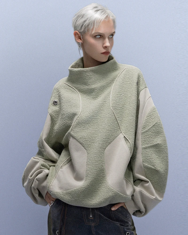 XIPHEVIL Cyberpunk Outfits High-Street Oversized Pullover Sweatshirt - Image 3