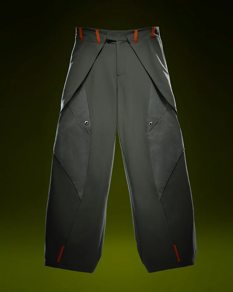XIPHEVIL Cyberpunk Outfits Invisible Street Unisex Loose Pants - Image 2