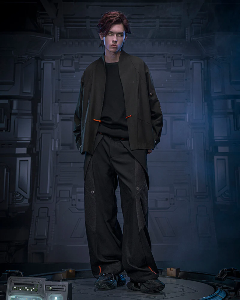 XIPHEVIL Cyberpunk Outfits Invisible Street Unisex Loose Pants - Image 4