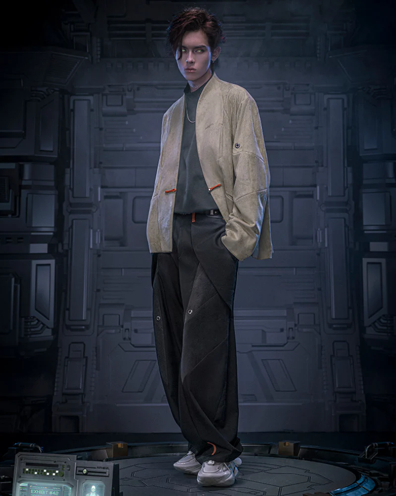XIPHEVIL Cyberpunk Outfits Invisible Street Unisex Loose Pants - Image 6