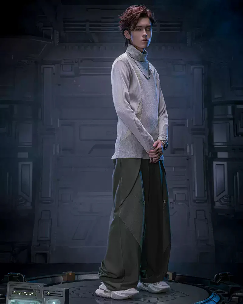 XIPHEVIL Cyberpunk Outfits Invisible Street Unisex Loose Pants - Image 7