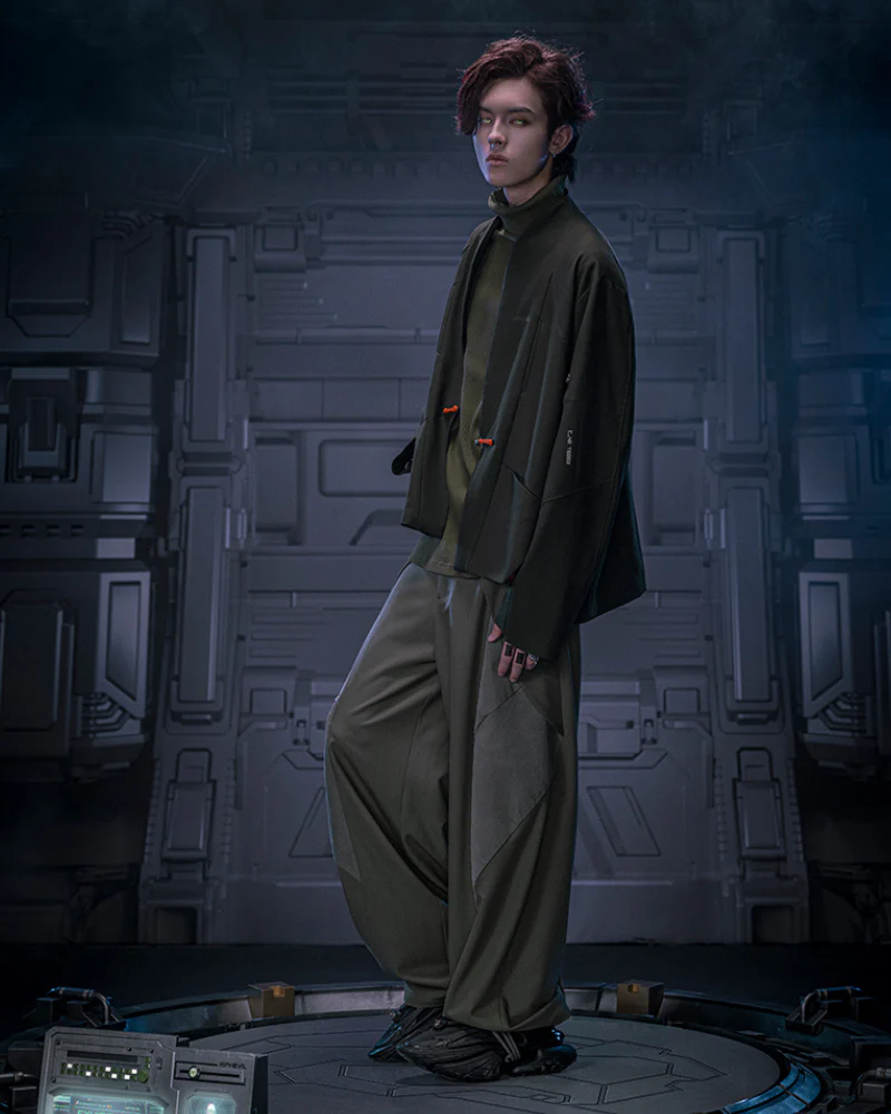 XIPHEVIL Cyberpunk Outfits Invisible Street Unisex Loose Pants - Image 9