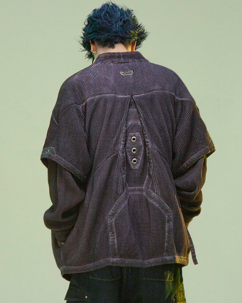 XIPHEVIL Cyberpunk Outfits Matrix Survivor Ninja Kimono Jacket - Image 7