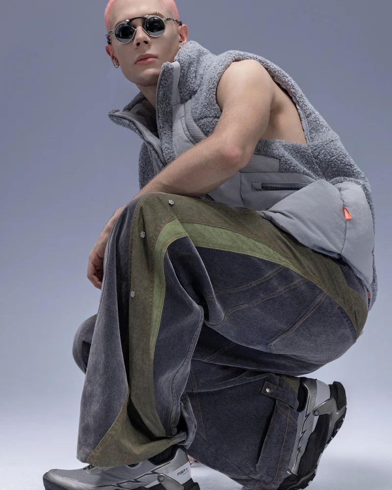 XIPHEVIL Cyberpunk Outfits Stand-Collar Lightweight Winter Down Vest - Image 10